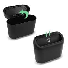 Wiszący kosz na śmieci do samochodu z automatyczną pokrywką