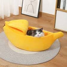 Legowisko dla kota i psa w kształcie banana